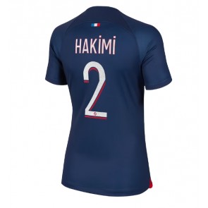 Paris Saint-Germain Achraf Hakimi #2 Koszulka Podstawowych Kobiety 2023-24 Krótki Rękaw